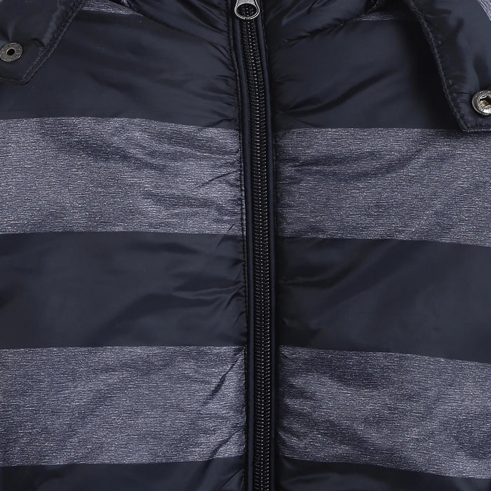 Boys Blue Colourblocked Padded Jacket