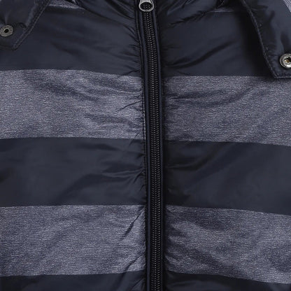 Boys Blue Colourblocked Padded Jacket