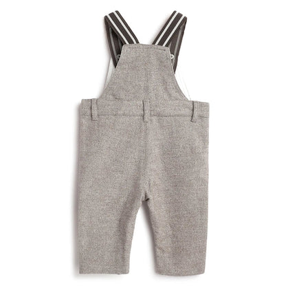 Boys Brown Cotton Dungaree