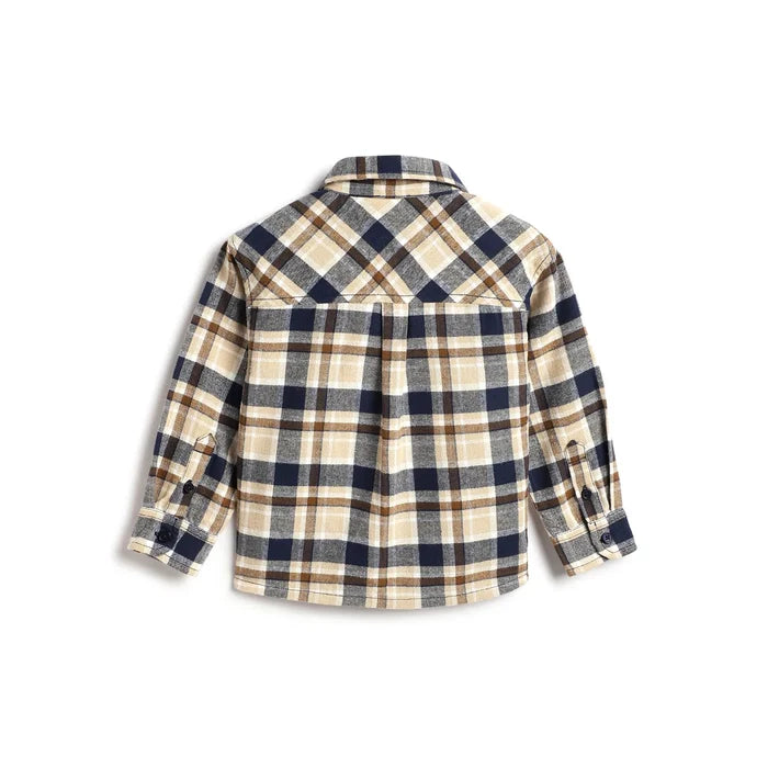 Boys Checked Cotton Casual Shirt