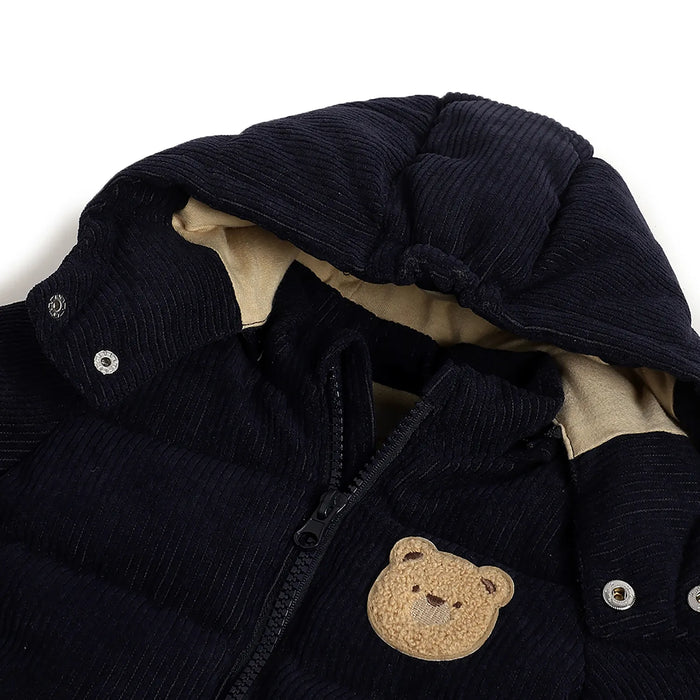 Boys Dark Blue Applique Jacket