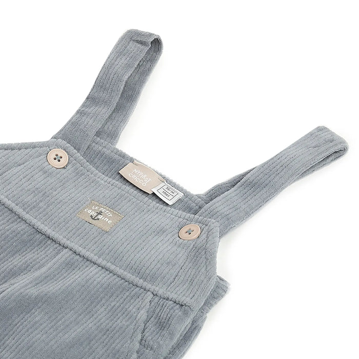 Boys Grey Medium Length Dungaree