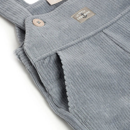 Boys Grey Medium Length Dungaree