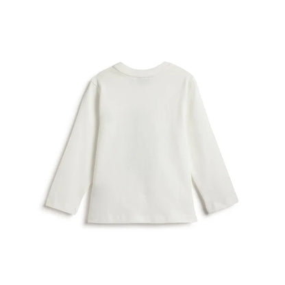 Boys White Graphic Printed T-shirt