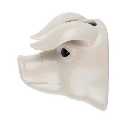 British Lop Pig Wall Vase - Quail Ceramics