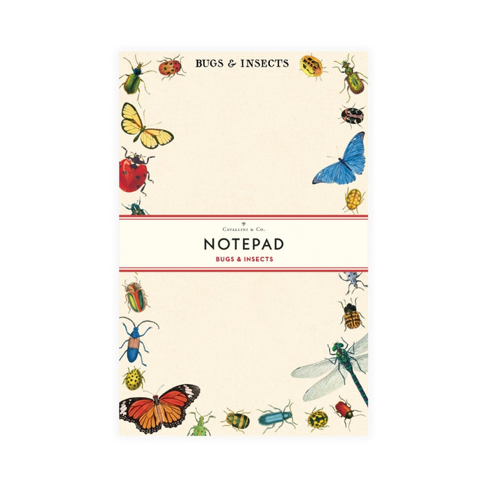 Bug & Insects Notepad - Cavallini & Co.