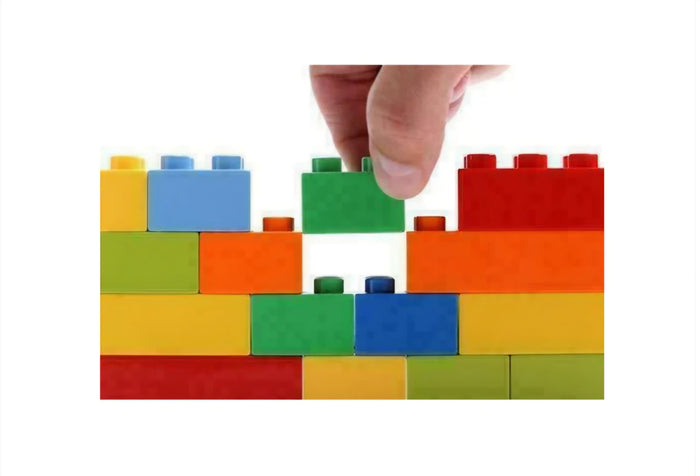 Building Blocks Assorted Size & Colours 660 Piece Set 🇬🇧