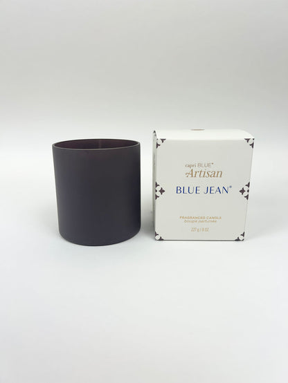 Capri Blue Terrazza Velluto Boxed Candle - Blue Jean Candles in at Wrapsody