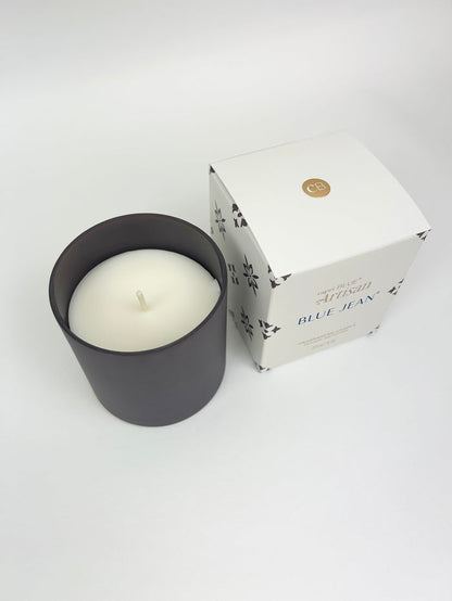 Capri Blue Terrazza Velluto Boxed Candle - Blue Jean Candles in at Wrapsody