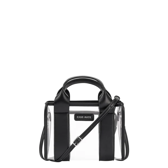 Case Mate Jelly Stadium Bag in Black/Clear Handbags in at Wrapsody