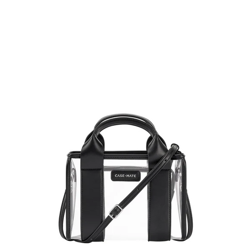 Case Mate Jelly Stadium Bag in Black/Clear Handbags in at Wrapsody