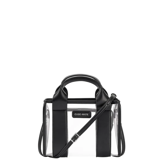 Case Mate Jelly Stadium Bag in Black/Clear Handbags in at Wrapsody