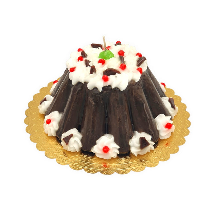 Chocolate Currant Pudding Cake Candle