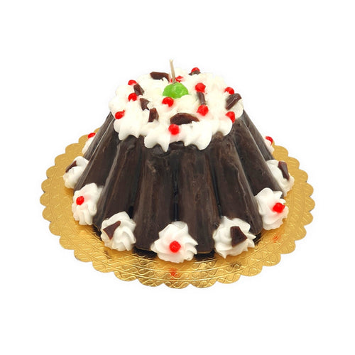 Chocolate Currant Pudding Cake Candle