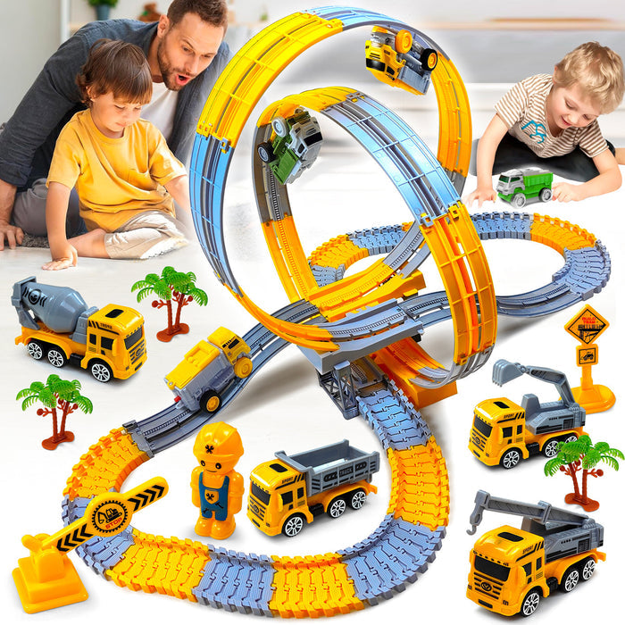 Children's Climbing Track Engineering Vehicle Train Toy 🇨🇳
