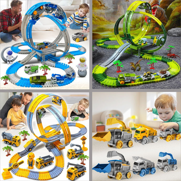Children's Climbing Track Engineering Vehicle Train Toy 🇨🇳