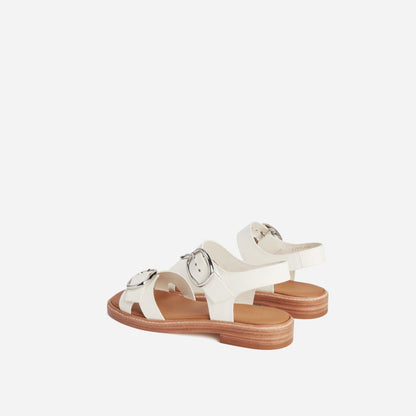 The Twin Buckle Sandal | Canvas Tan