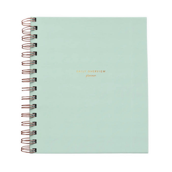 Daily Overview Planner - Mint Blue