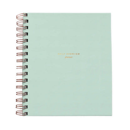 Daily Overview Planner - Mint Blue