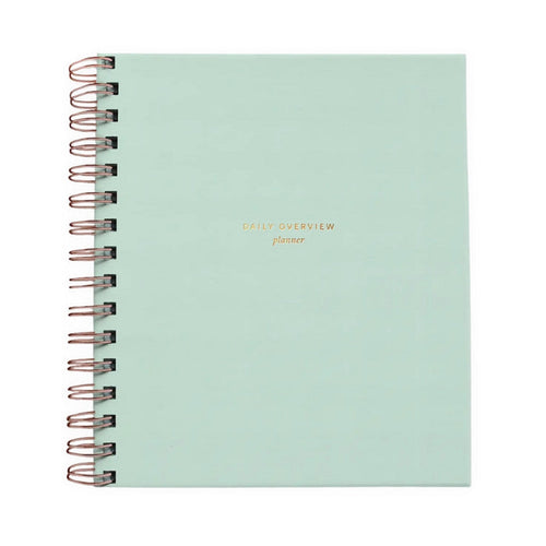 Daily Overview Planner - Mint Blue