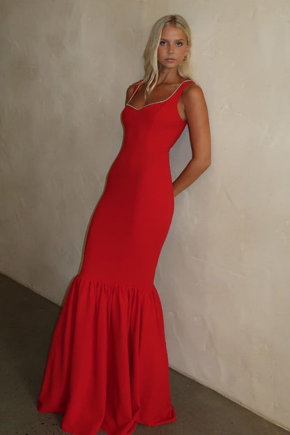Emberly Maxi Dress - Red
