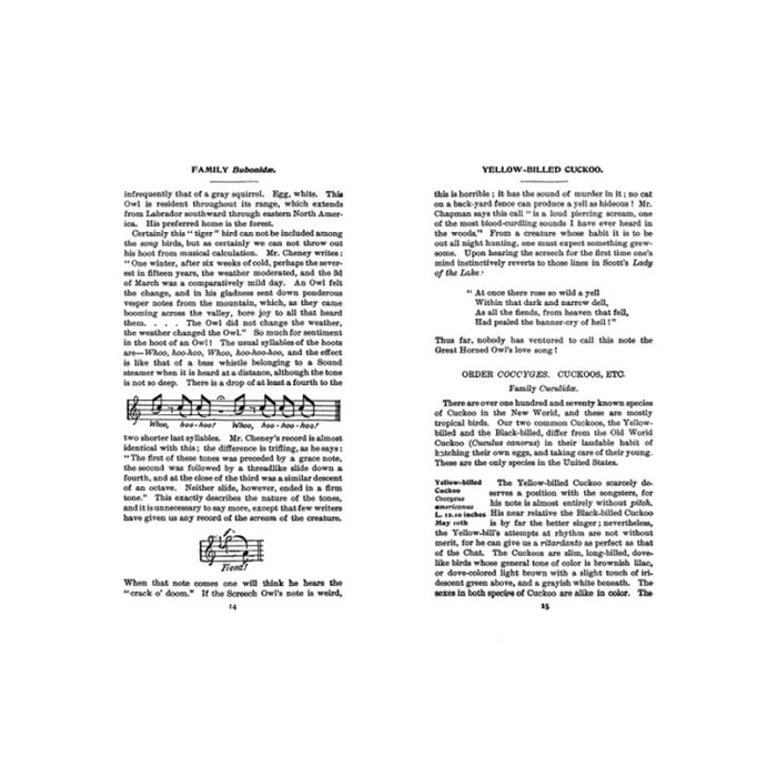 Field Book of Wild Birds and Their Music