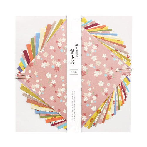 Furukawashiko Chiyogami Paper - Light Floral