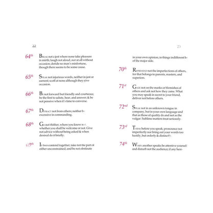 George Washington's Rules of Civility and Decent Behaviour
