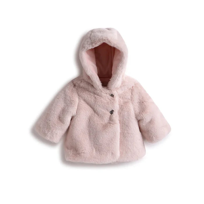 Girls Embellished Hooded Jacket