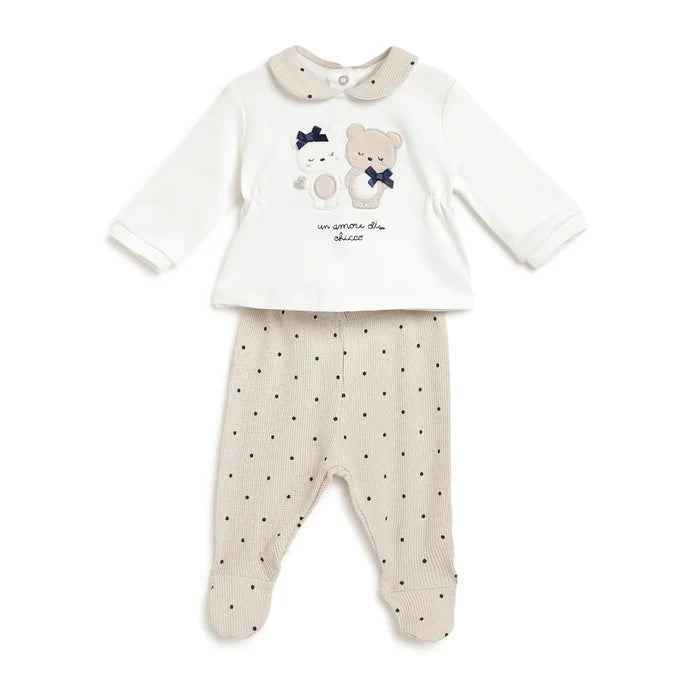 Girls Embroidered Sweatshirt With Legging