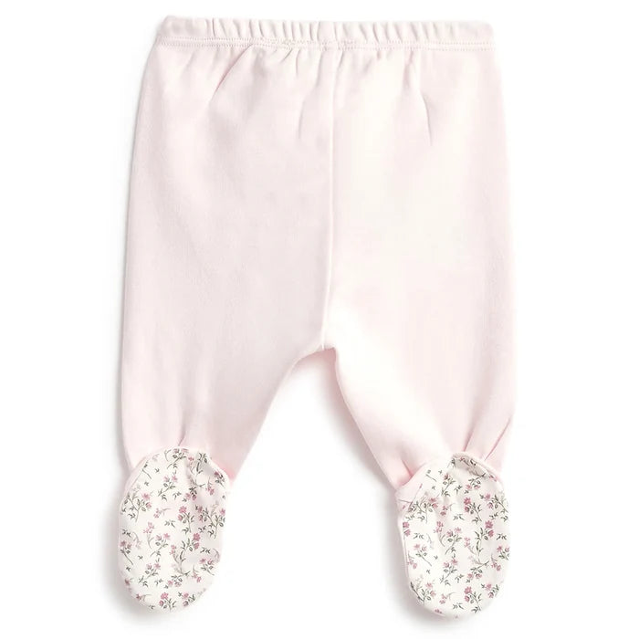 Girls Pink Embellished Smock with Leggings
