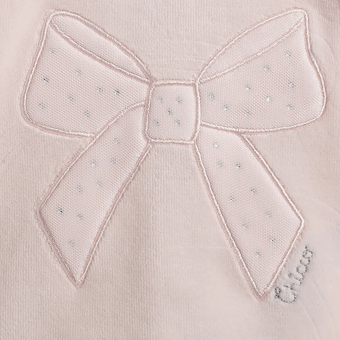 Girls Self Design Sweatshirt With Leggings