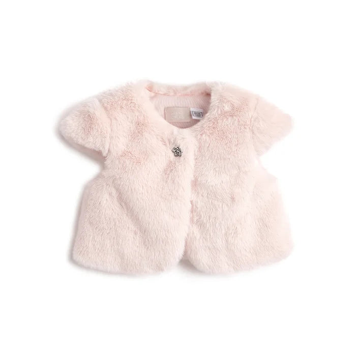 Girls Solid Short Sleeves Jacket