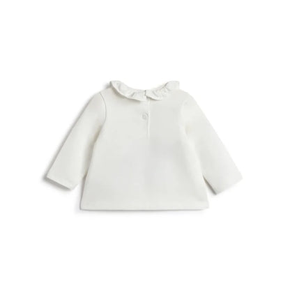 Girls White Printed T-shirt