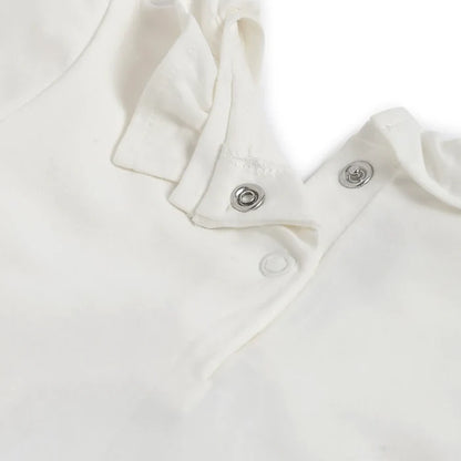 Girls White Printed T-shirt