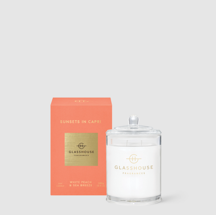 Glasshouse Candle 13.4oz Sunsets In Capri Candles in at Wrapsody