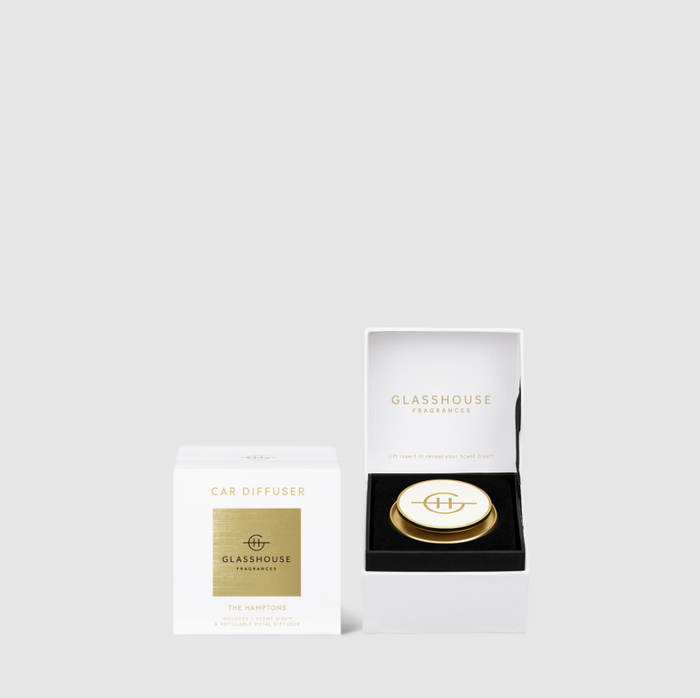 Glasshouse Car Diffuser - The Hamptons Scents in at Wrapsody