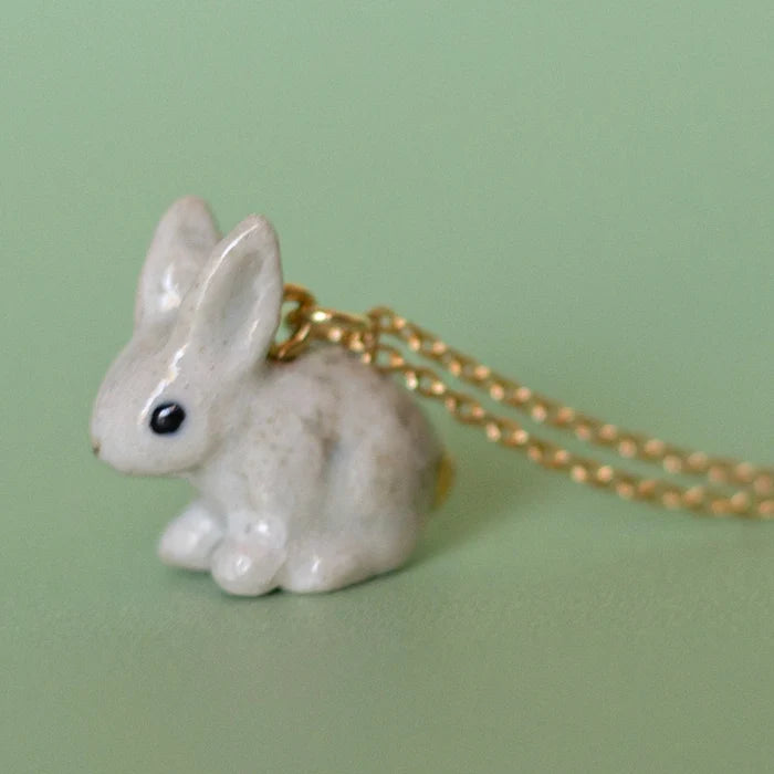 Goldentail Rabbit Porcelain Necklace - Camp Hallow