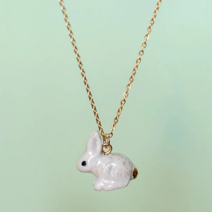 Goldentail Rabbit Porcelain Necklace - Camp Hallow