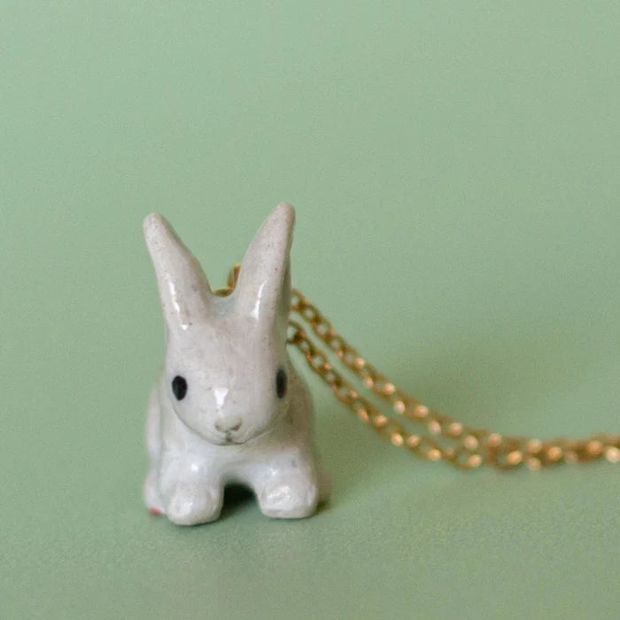 Goldentail Rabbit Porcelain Necklace - Camp Hallow