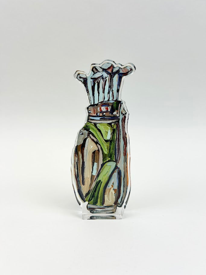 Golf Clubs Acrylic Block Home Decor in at Wrapsody