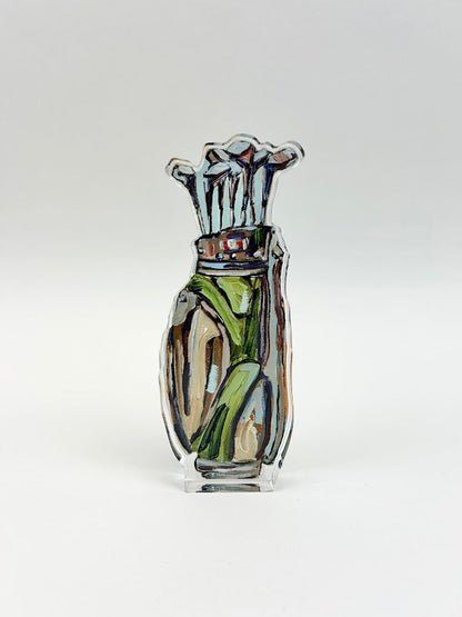 Golf Clubs Acrylic Block Home Decor in at Wrapsody