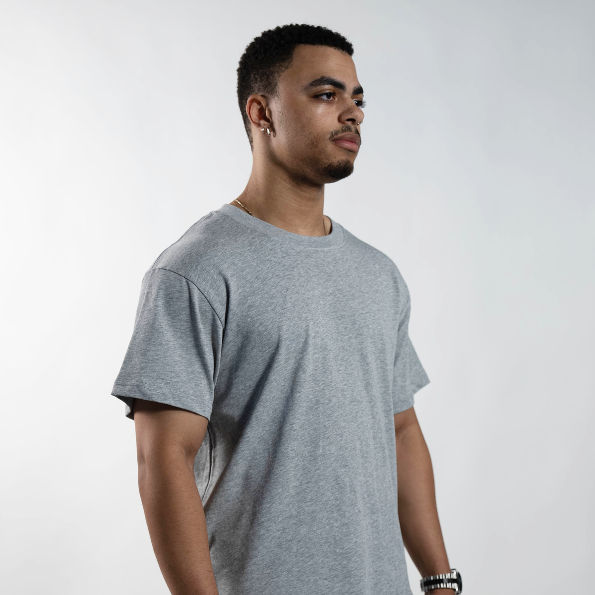 300 GSM 'Heather Grey' Standard Tee