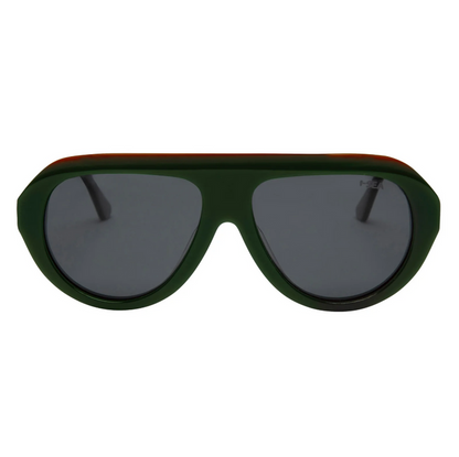I-SEA Aspen Hunter Green/Smoke Sunglasses Sunglasses in at Wrapsody
