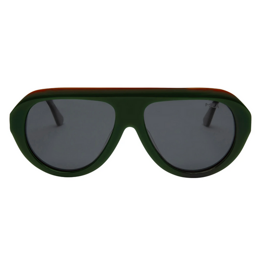 I-SEA Aspen Hunter Green/Smoke Sunglasses Sunglasses in at Wrapsody