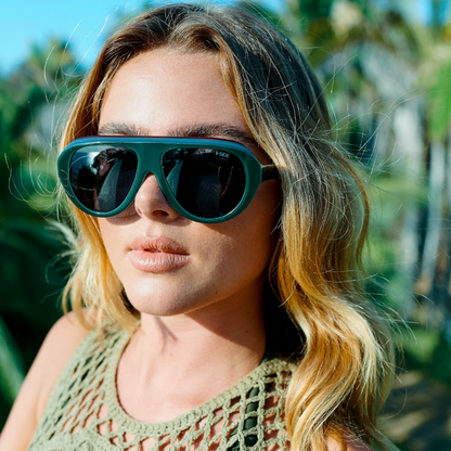 I-SEA Aspen Hunter Green/Smoke Sunglasses Sunglasses in at Wrapsody