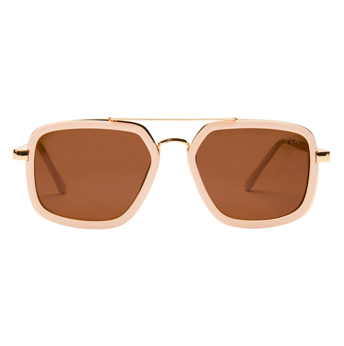I-SEA Cruz Sunglasses Sunglasses in Cream/Brwn at Wrapsody