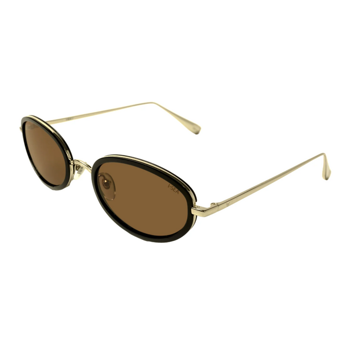 I-SEA Eloise Black/Cocoa Sunglasses Sunglasses in at Wrapsody