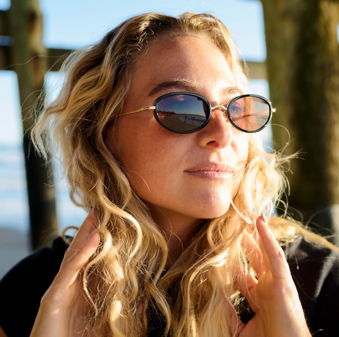 I-SEA Eloise Black/Cocoa Sunglasses Sunglasses in at Wrapsody