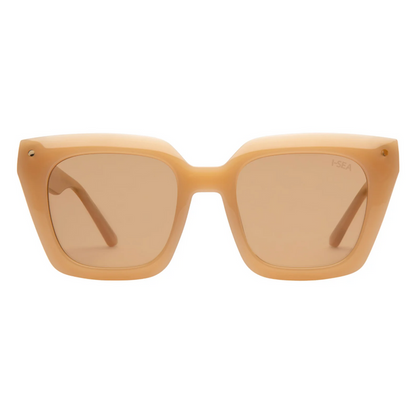 I-SEA Jemma Vanilla/Brown Sunglasses Sunglasses in at Wrapsody